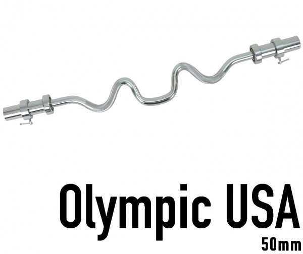 Super-SZ Stange USA 50mm/Olympic chrom incl. Verschlüsse